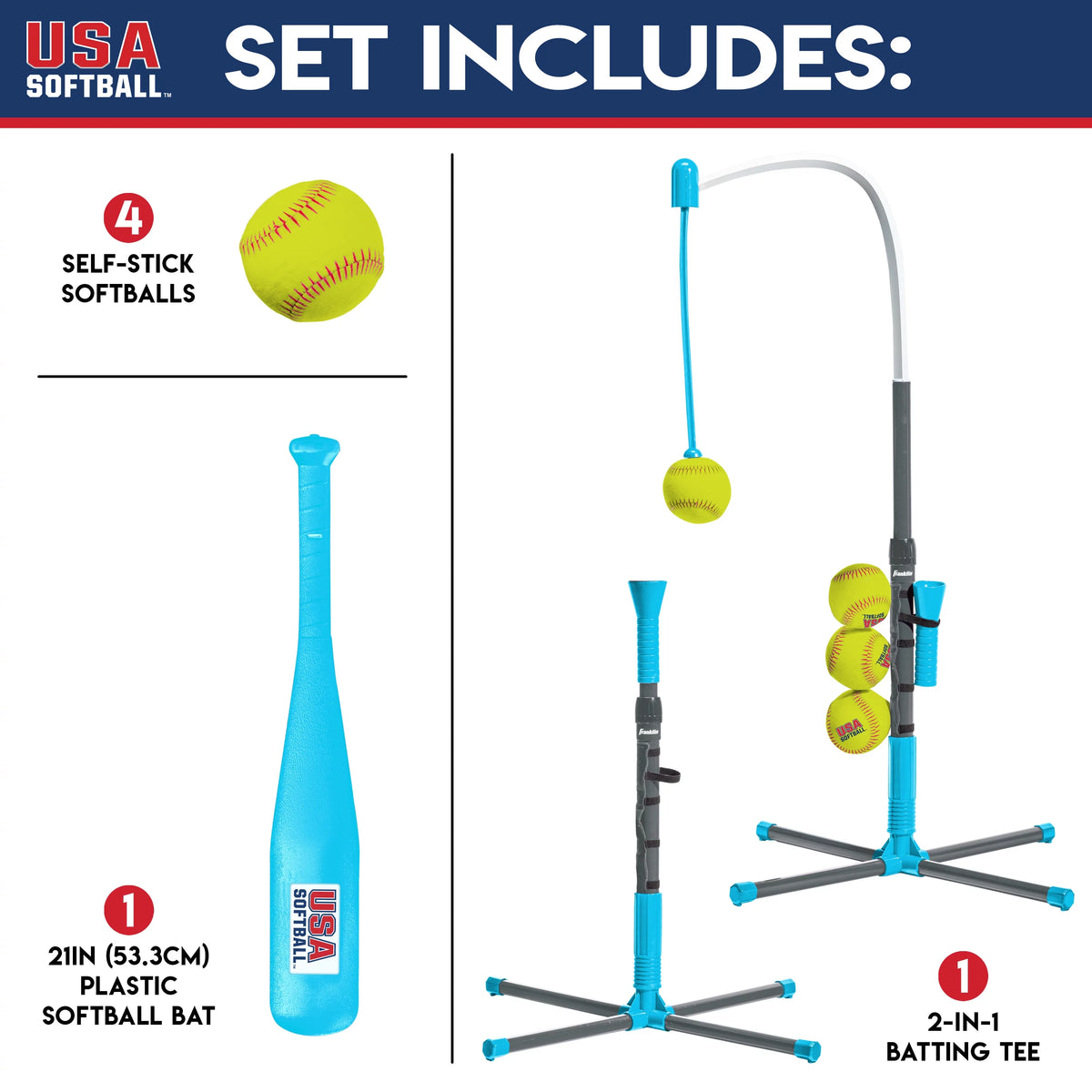 Adjustable Teeball and Softball Batting Tee I199816