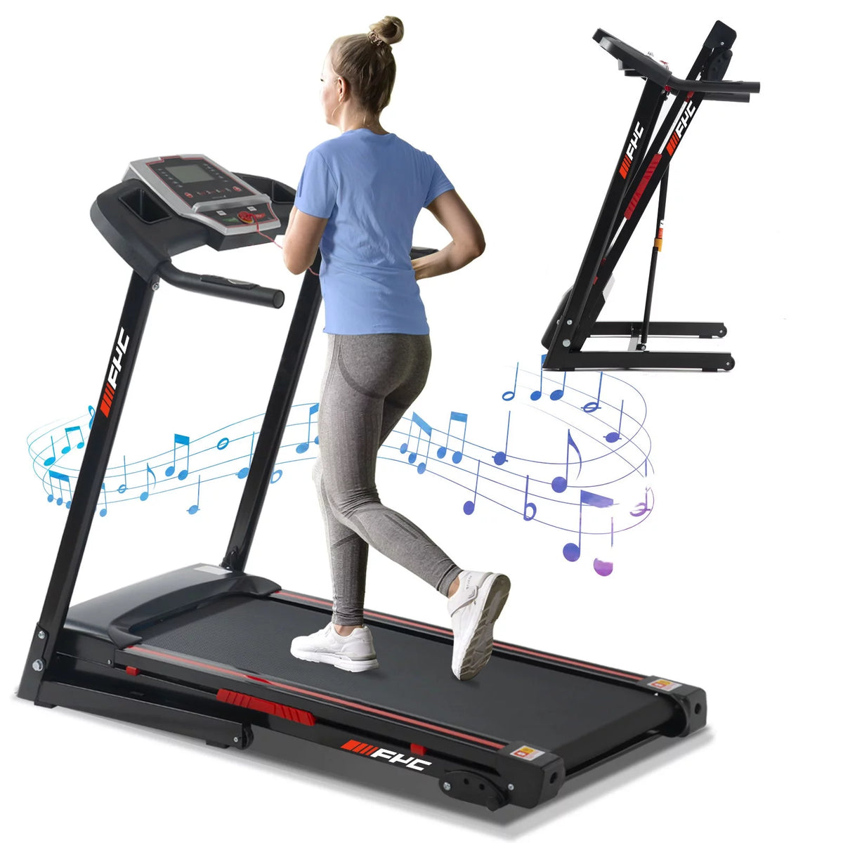 3.5HP Folding Treadmill with Incline W3845