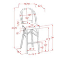 Yellow Aluminum Patio Bar Chairs Set of 2 N80307