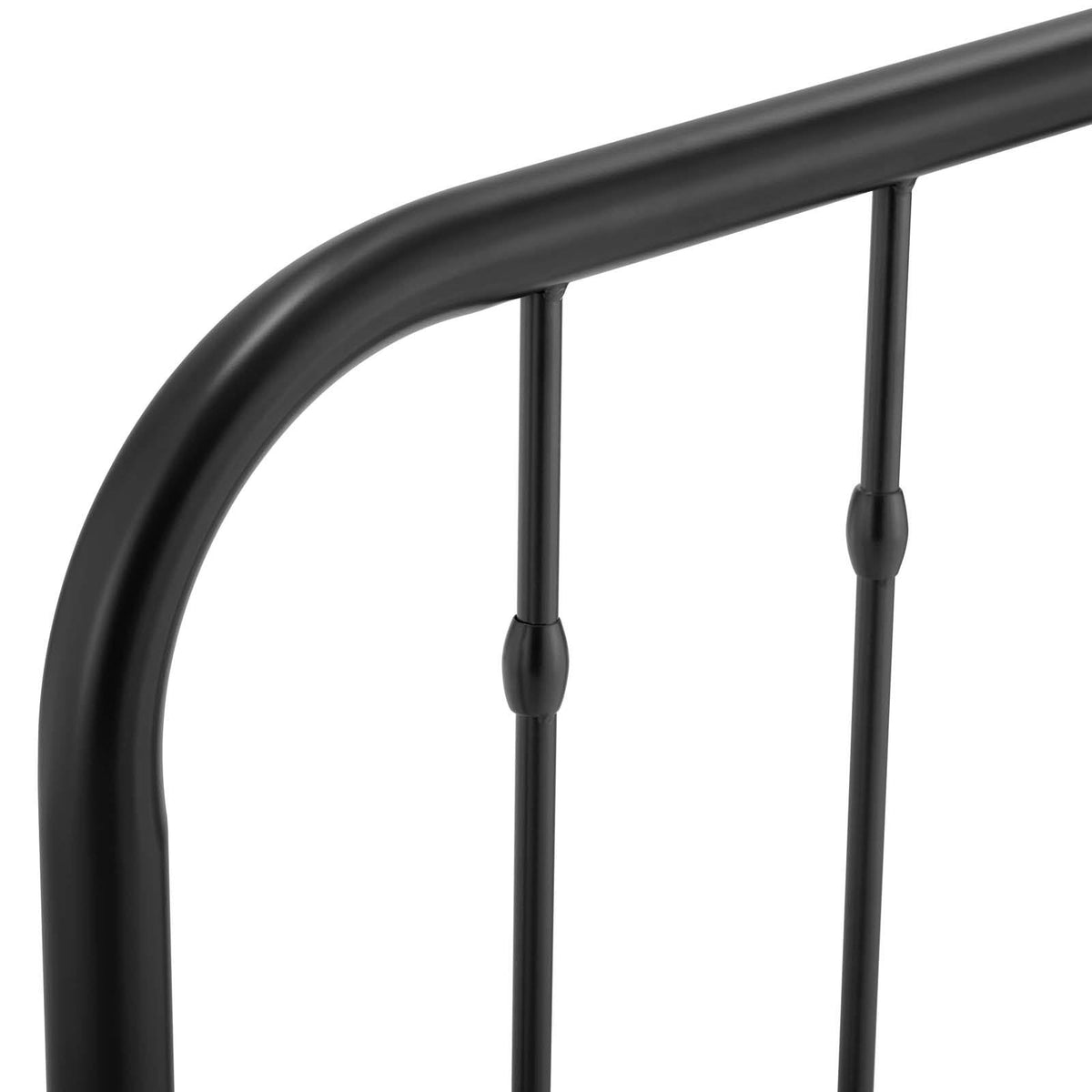 Black Queen Metal Headboard A3325