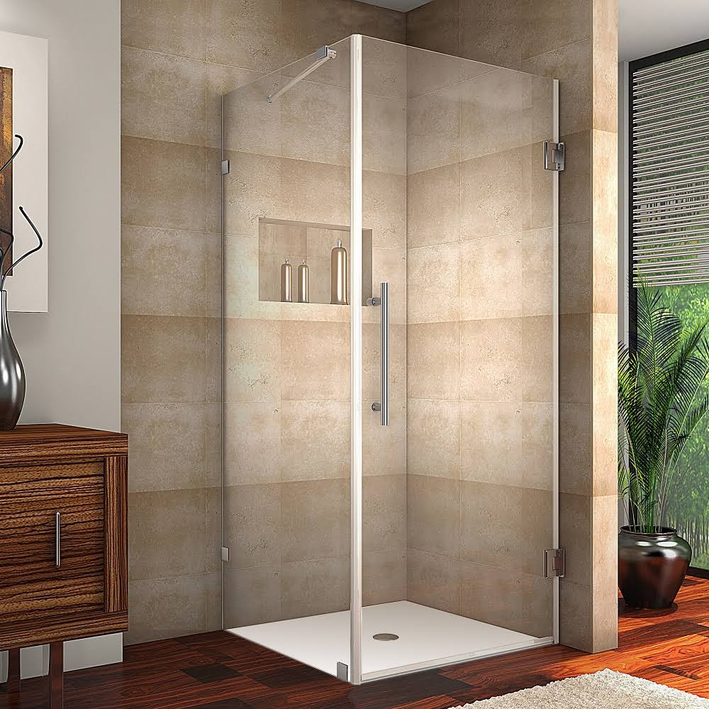 Chrome Frameless Square Shower Enclosure R658034