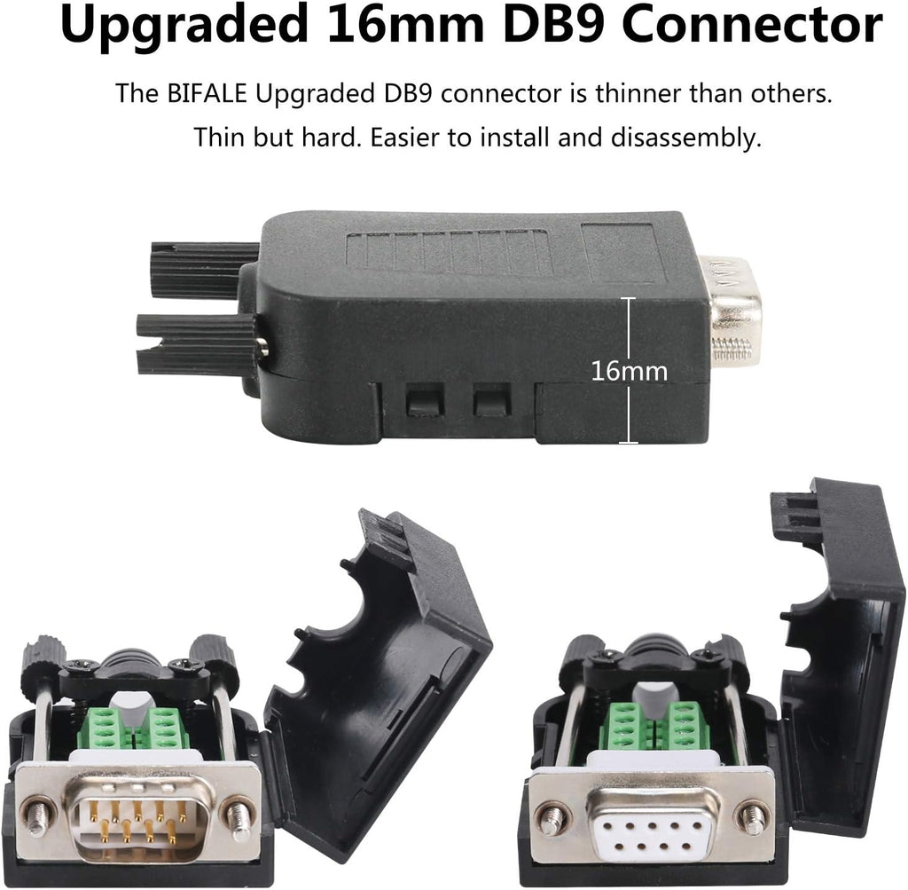 DB9 Solderless Connector 5 Male 5 Female D27523