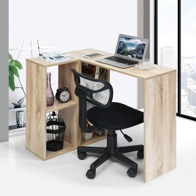 Oak L-Shape Computer Desk W53331