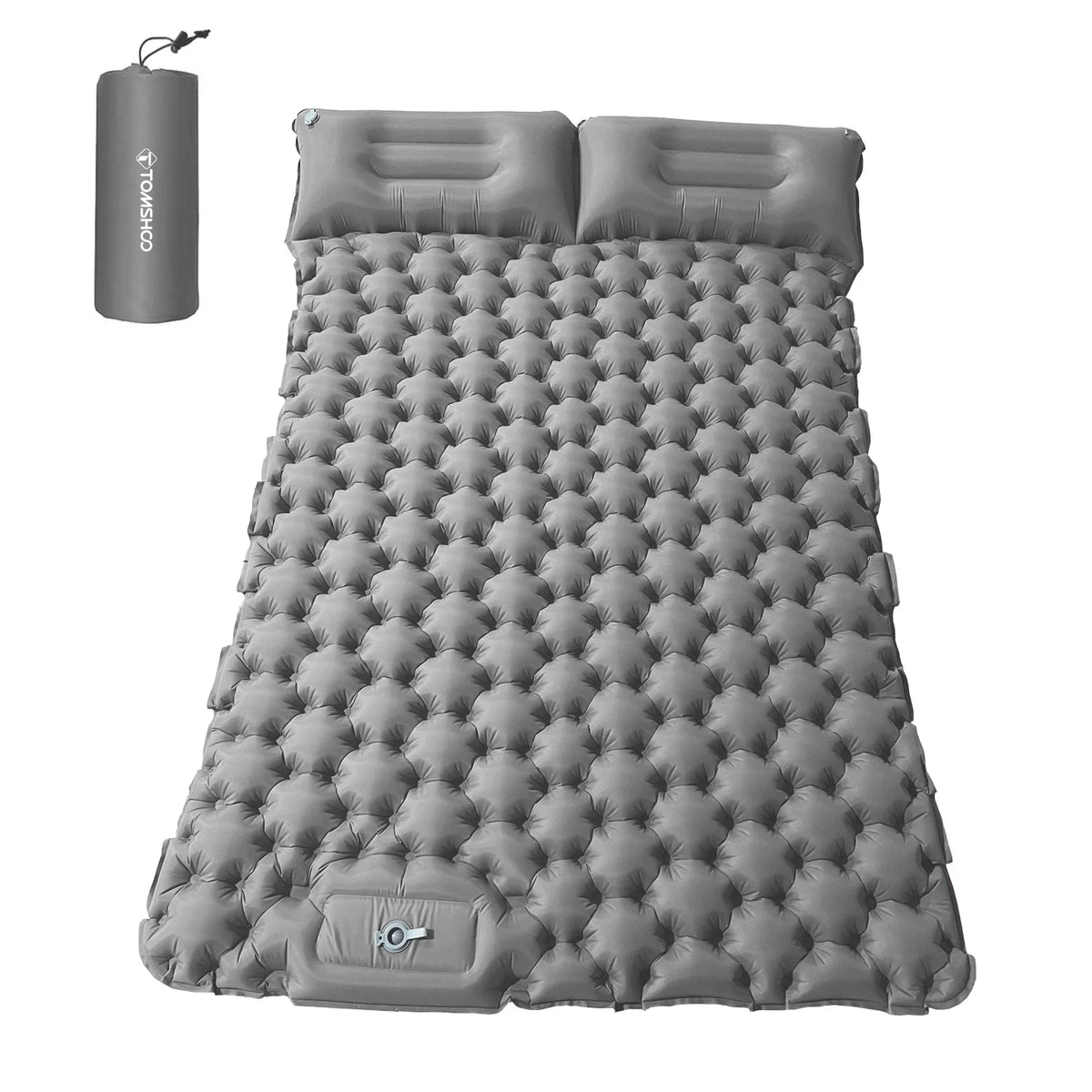 2 Person Camping Mat with Air Pillow Waterproof Backpacking Pad D316305