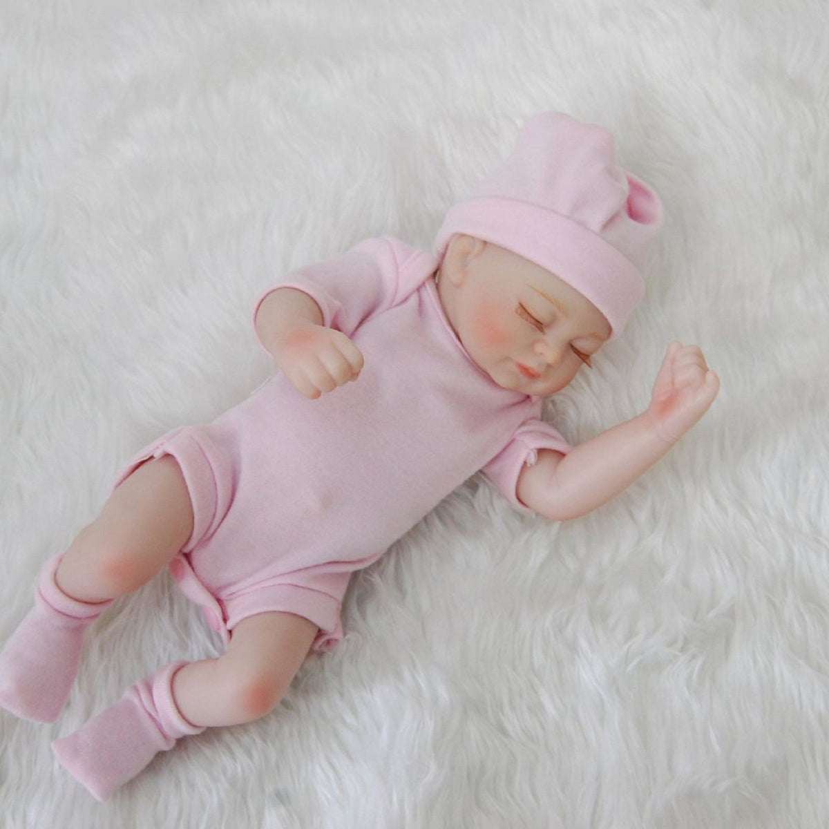 10inch Full Body Silicone Reborn Baby Doll with Clothes & Accessories C410699