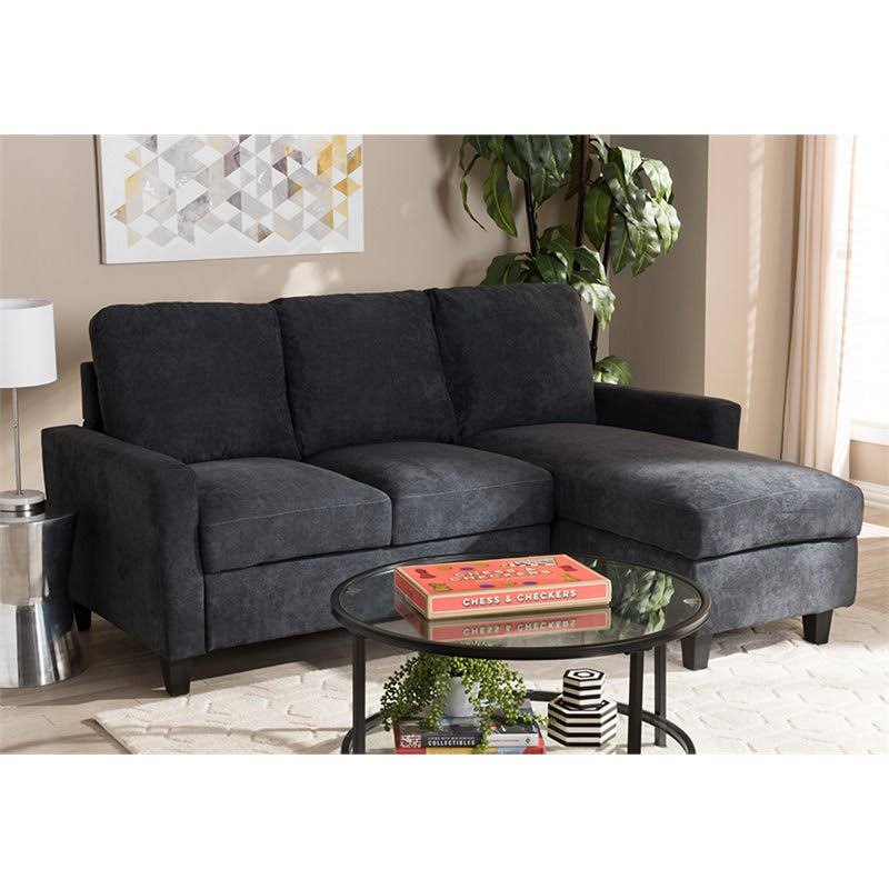Dark Gray Reversible Sectional I678352
