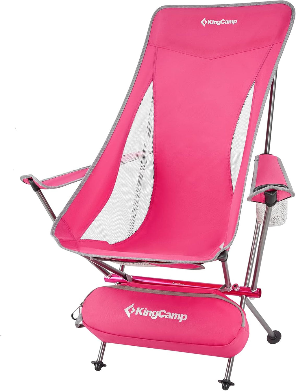 Lightweight Portable Folding Camping Chair with Armrest, High Back, Carry Bag K6204