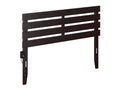 Queen Espresso Wood Panel Headboard with 2 USB Ports C29790