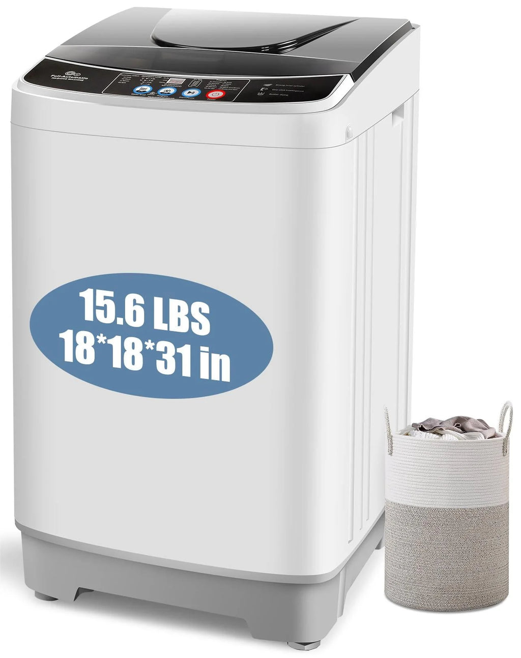 17.8 lbs Portable 2 in 1 Washer & Dryer U970