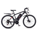 Electric Mountain Bicycle 26" 350W 48V Lithium Battery Black R2248