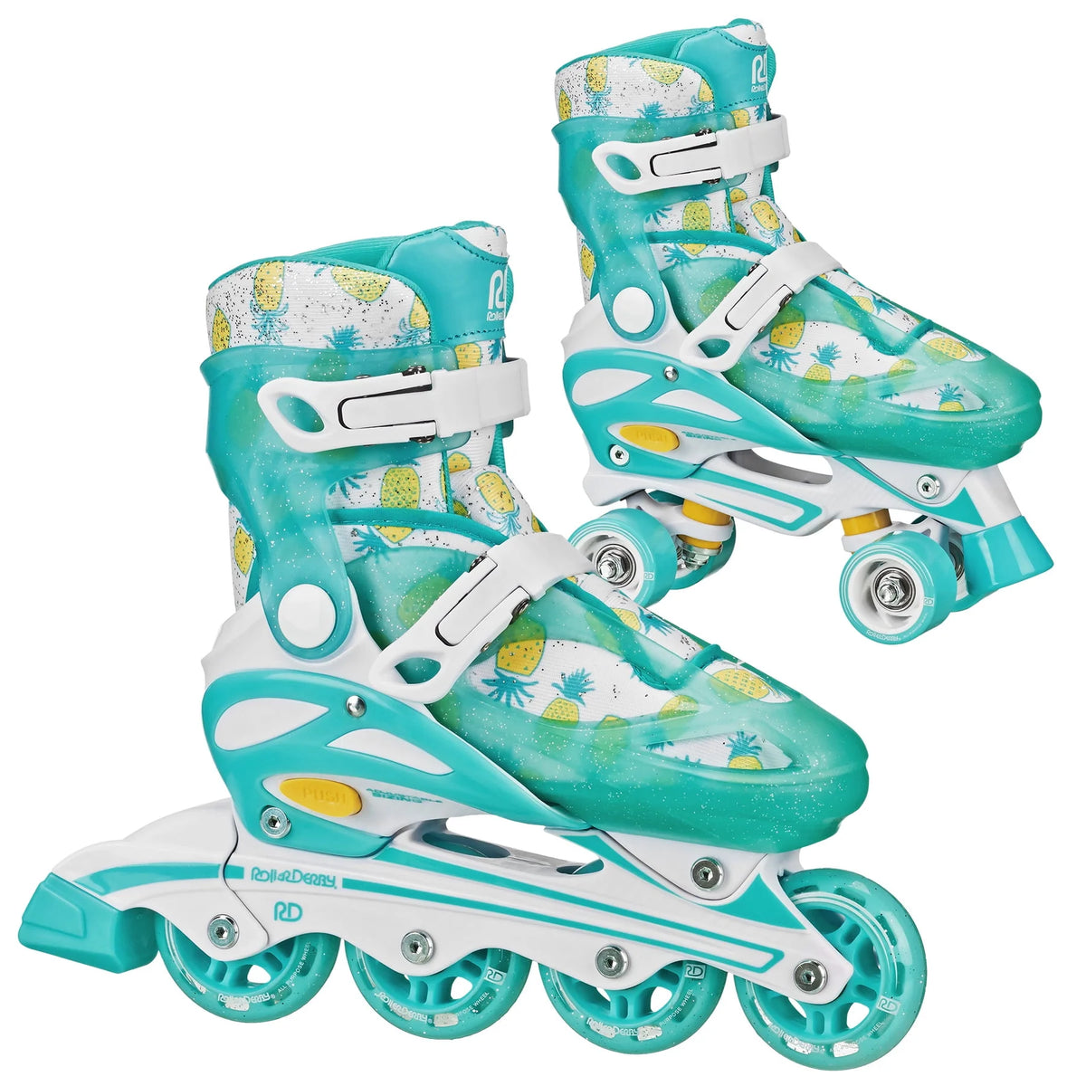 Adjustable 2-in-1 Roller and Inline Skates N148464