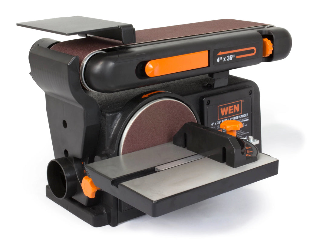4.3-Amp 4 x 36 in. Belt and 6 in. Disc Sander with Cast Iron Base S571