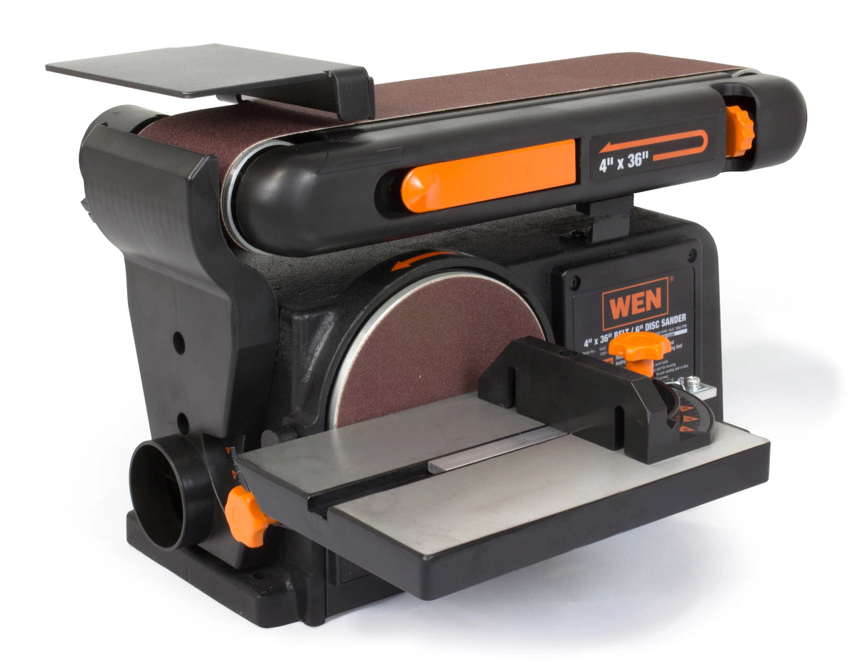 4.3-Amp 4 x 36 in. Belt and 6 in. Disc Sander with Cast Iron Base S571
