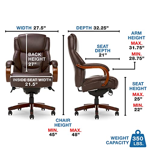 Black Bonded Leather High Back Ergonomic Office Chair Q30458