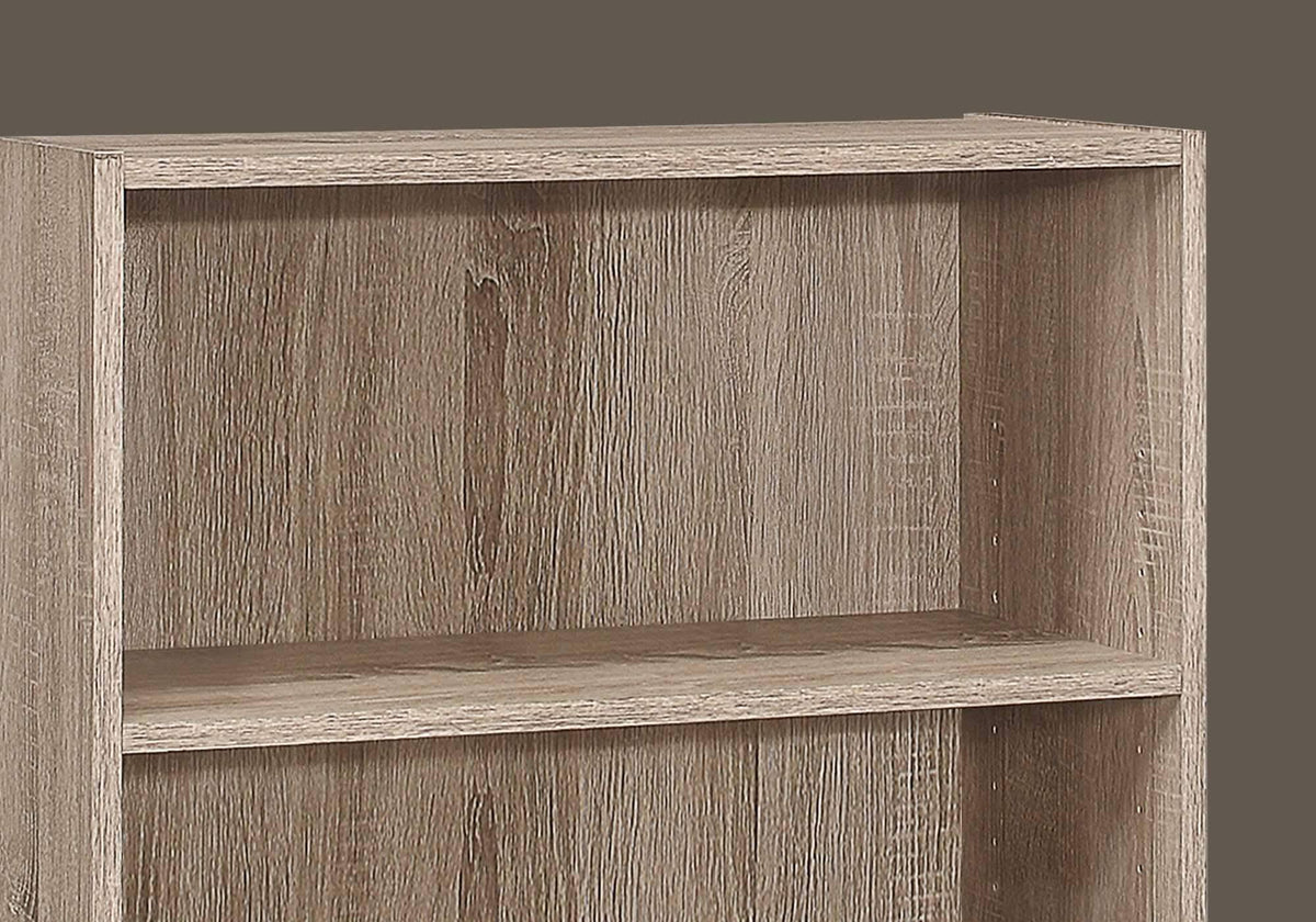 Dark Taupe 3 Shelves Bookcase E659