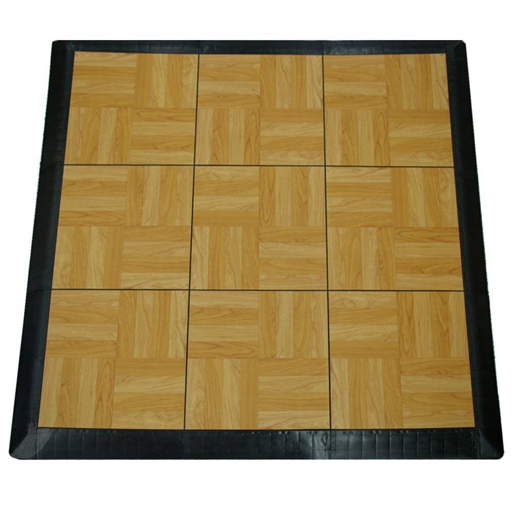 Light Oak Interlocking Vinyl Tile Portable Tap Dance Floor W689
