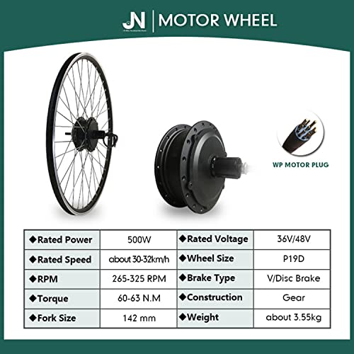 48V 500W 29in Rear Wheel Electric Bike Conversion Kit N3410