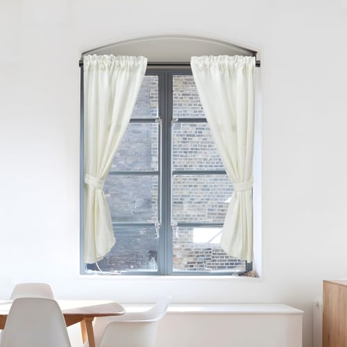 2pcs Silver Adjustable Tension Curtain Rod H31592