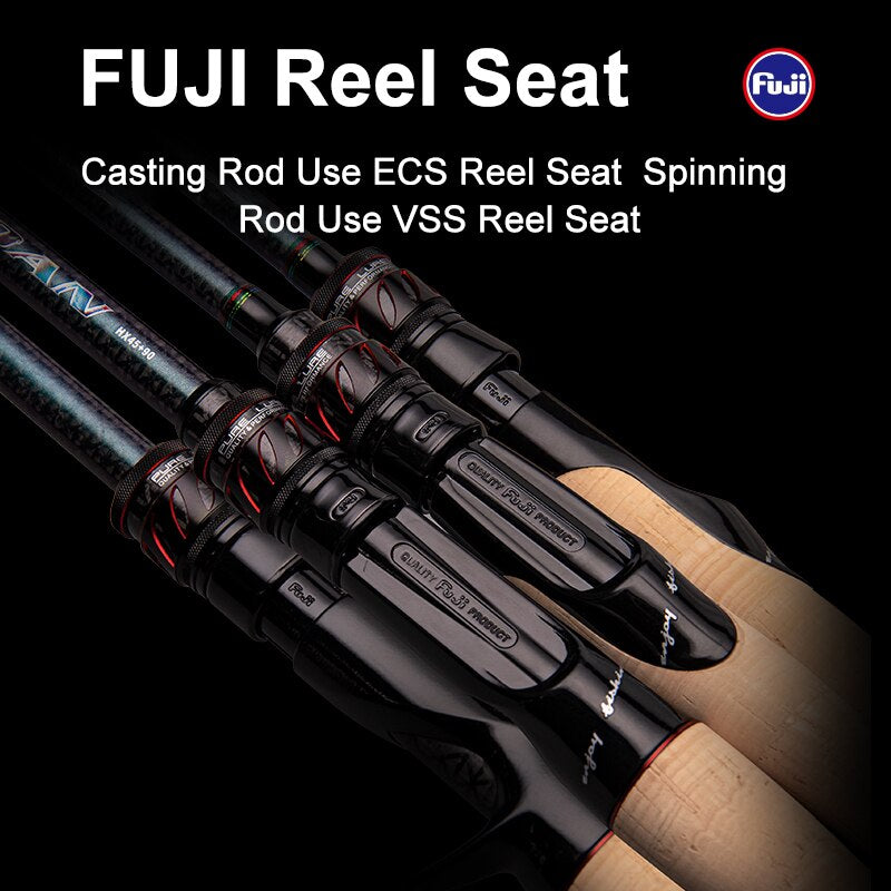 Single Section Rod with Fuji SIC Guide Rings Cork Handle Toray T1100G Cloth Z33643