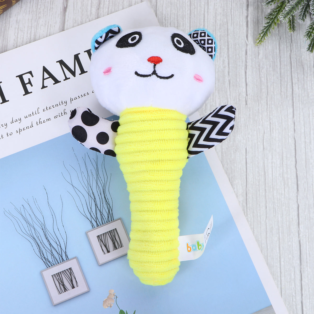 Baby Plush Toy Bell Soothing Educational Plush Toys (Bear Style) T717