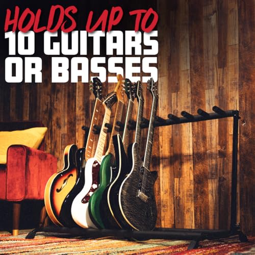 Collapsible Folding Guitar Rack Stand for 3 Guitars Y6054