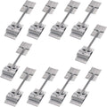 10 Metal T-Style Door Holder Entry Door Catches 6 Inch Long Zinc Plated Steel Pack of 2 E957031