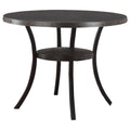 Solid Wood Round Counter Height Table in Antique Black G866034