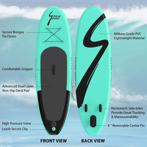 10FT Inflatable Stand Up Paddle Board Non-Slip S365