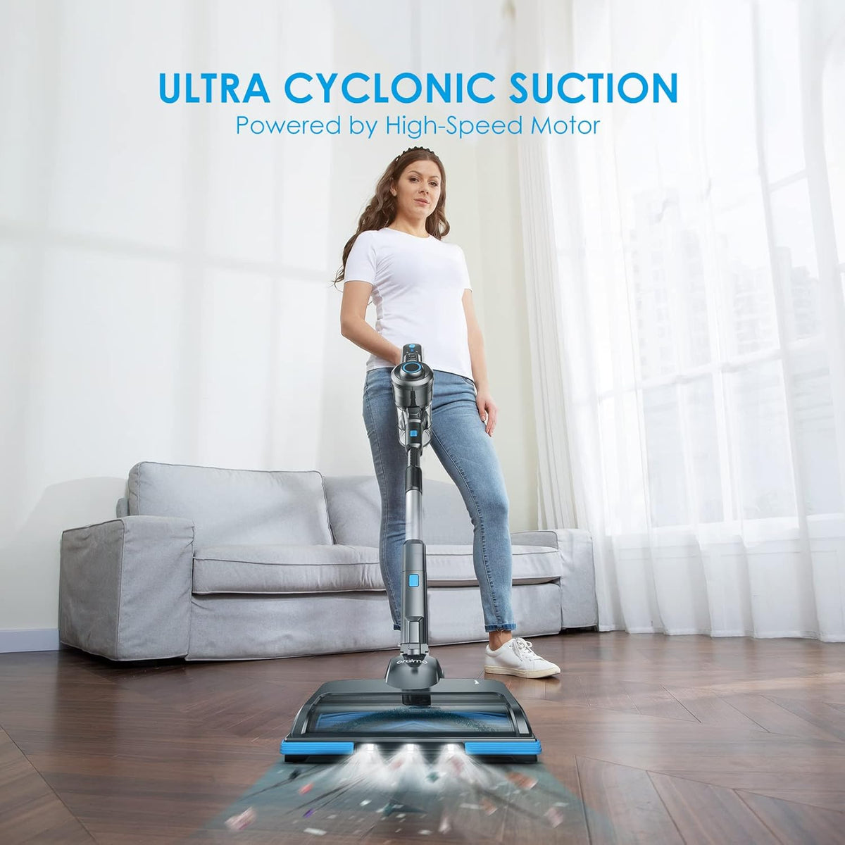 Cordless Stick Vacuum with Detachable Battery U656605