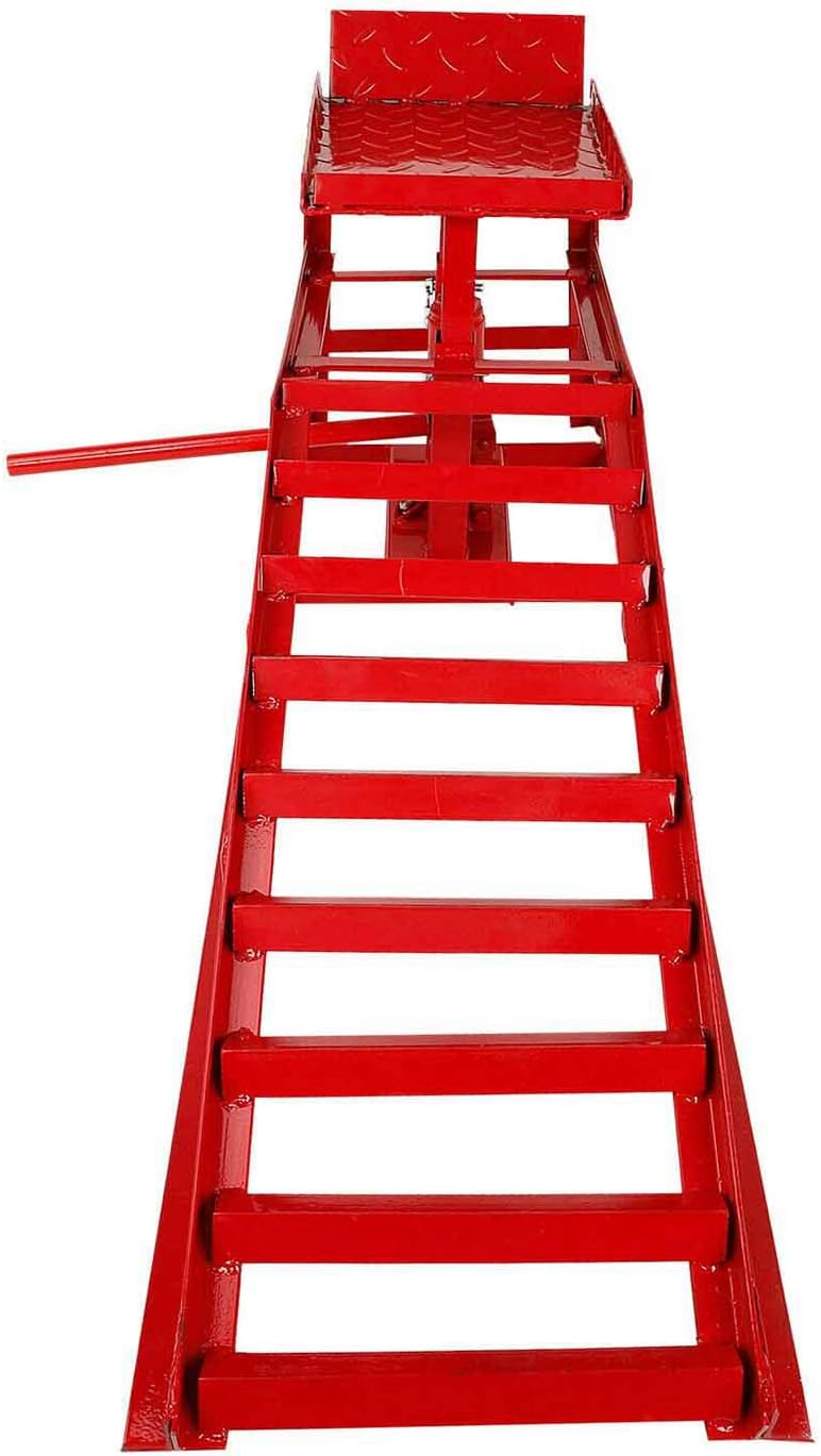Red Hydraulic Car Lift Ramps K114