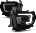 Chrome Housing LED Projector Headlights for 2014-2017 Toyota Tundra Pickup E4962