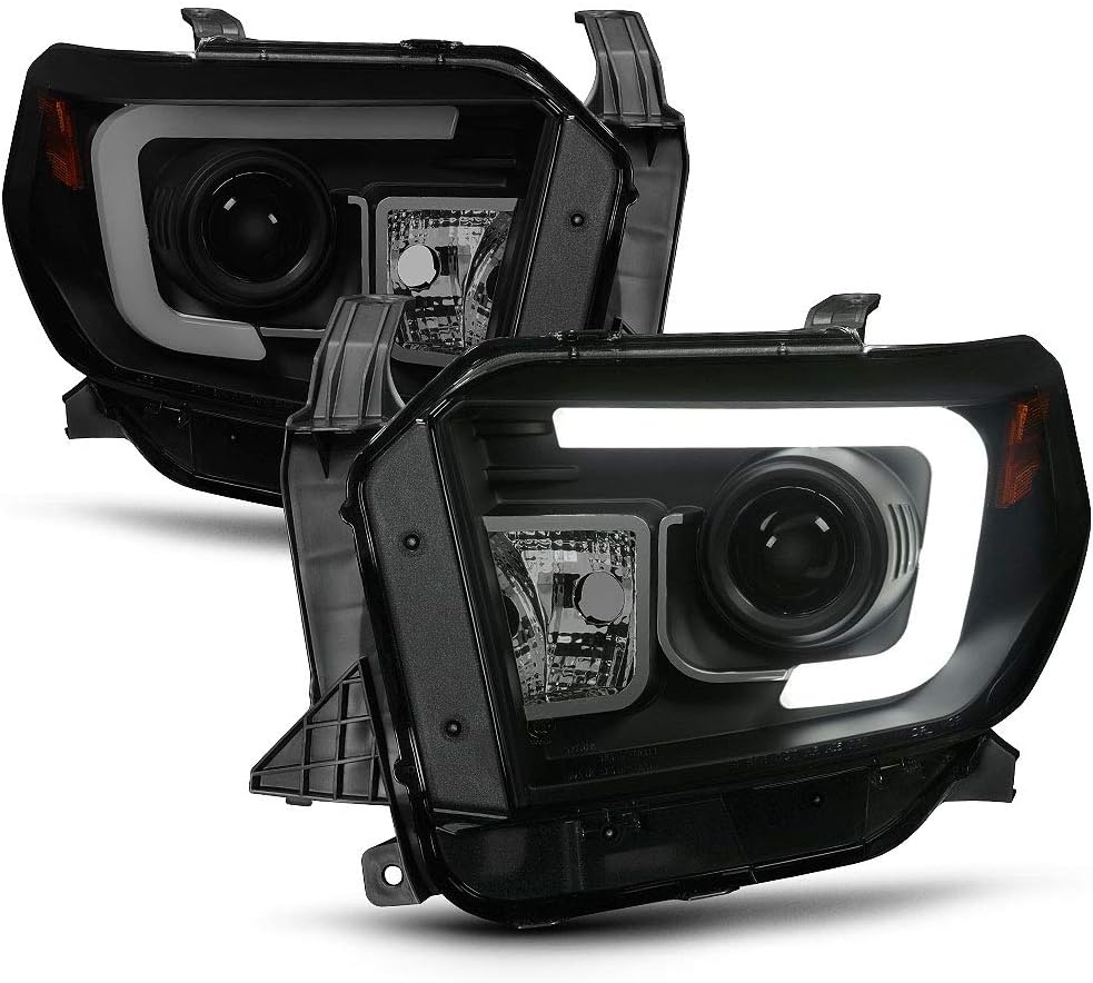 Chrome Housing LED Projector Headlights for 2014-2017 Toyota Tundra Pickup E4962