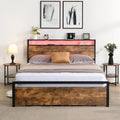Queen Bed Frame with Headboard and 2 Storage Drawers X3300