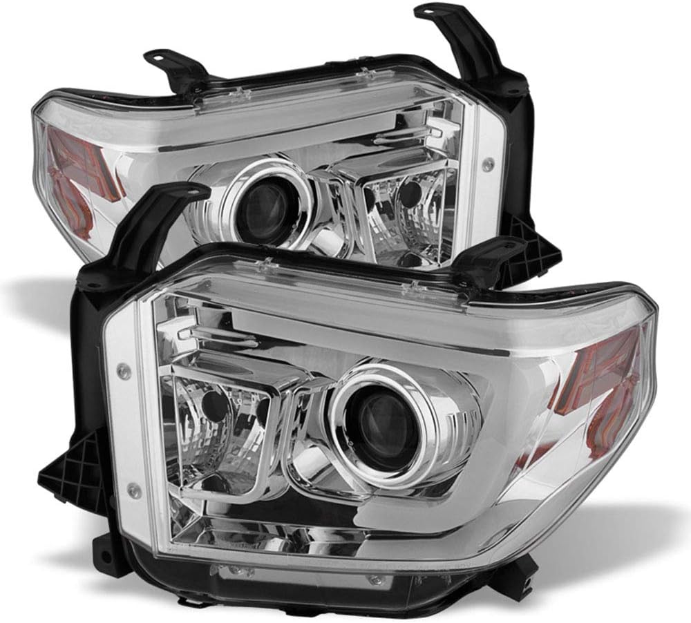 Chrome Housing LED Projector Headlights for 2014-2017 Toyota Tundra Pickup E4962