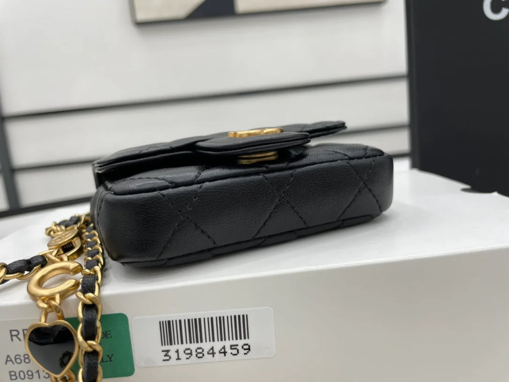 Black Mini Flap Bag G739