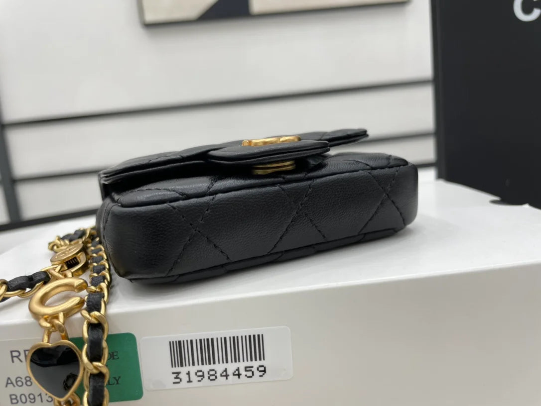 Black Mini Flap Bag G739