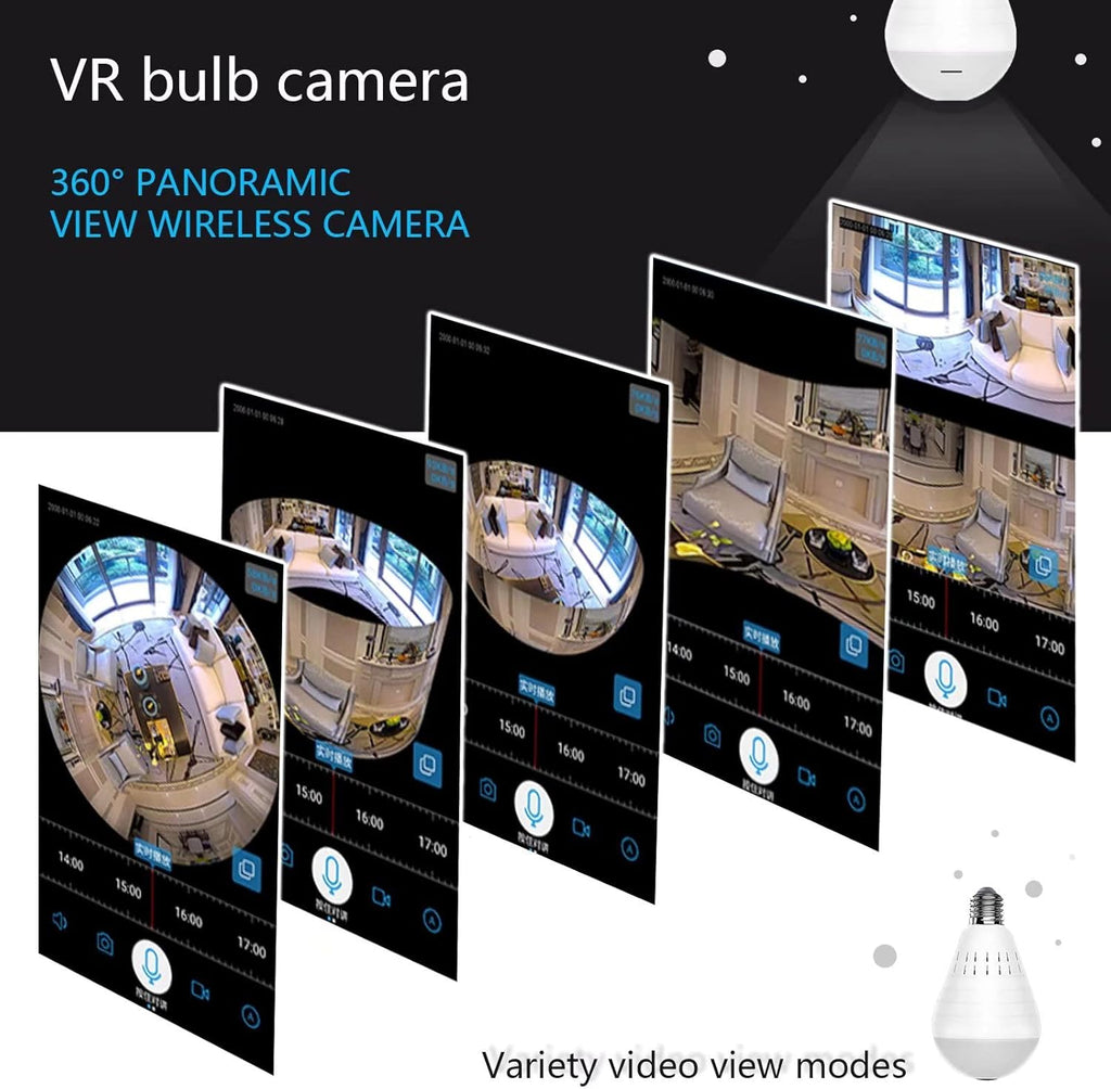1080p 360 Degree WiFi IP Camera with Night Vision U97697