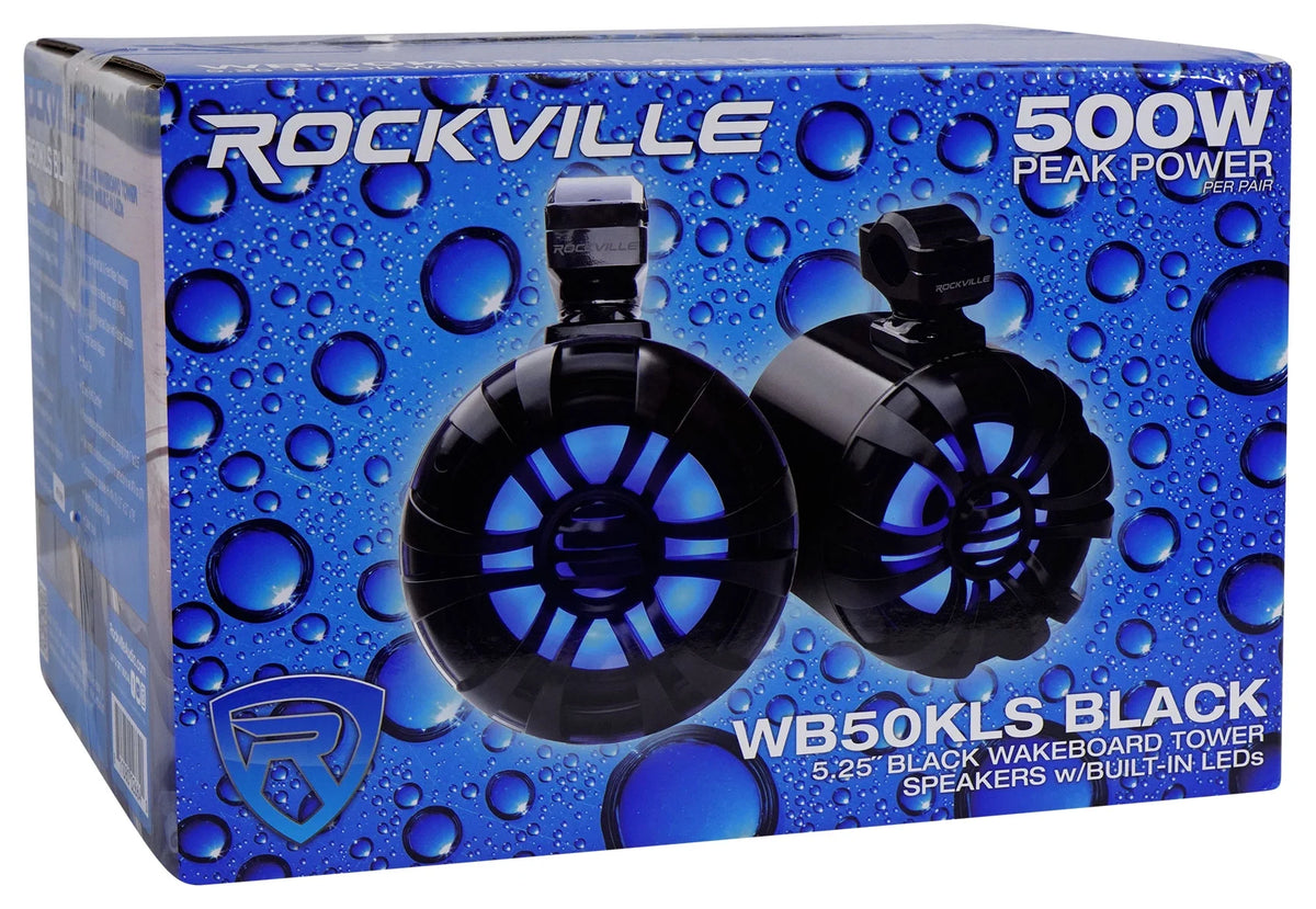 5.25" LED Tower Speakers with Bluetooth Control H281990