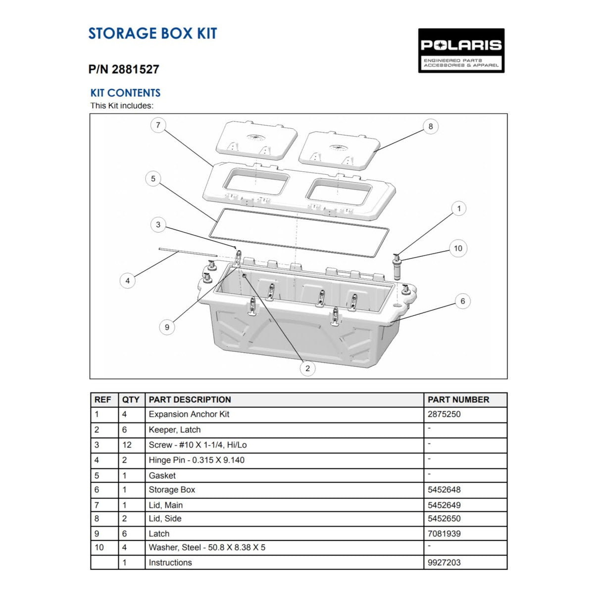 Black Plastic Rear Cargo Box E476518