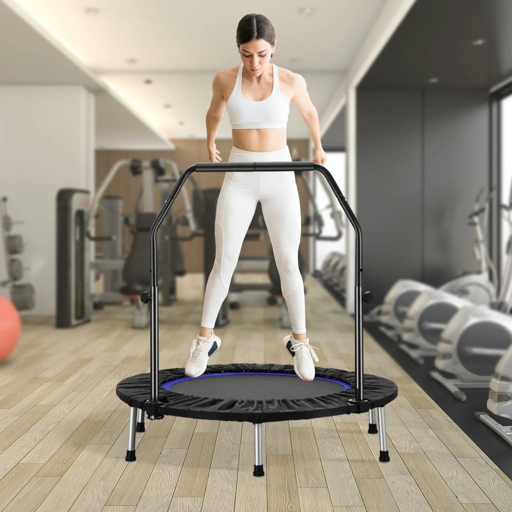 40 Mini Trampoline Rebounder with Adjustable Foam Handle H604231