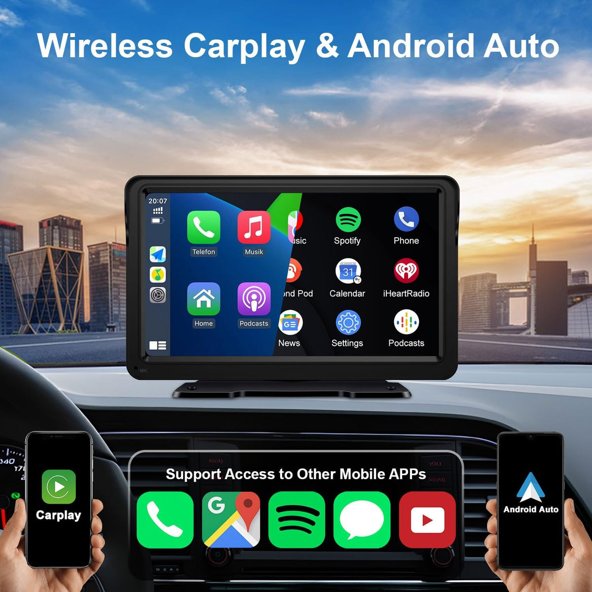 7 Inch Touch Screen Car Stereo with Bluetooth Z72775