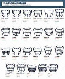Maroon Carbon Steel Football Faceguard S902492