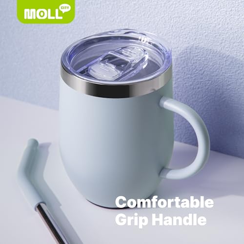12 oz Stainless Steel Insulated Tumbler with Lid and Straw V400