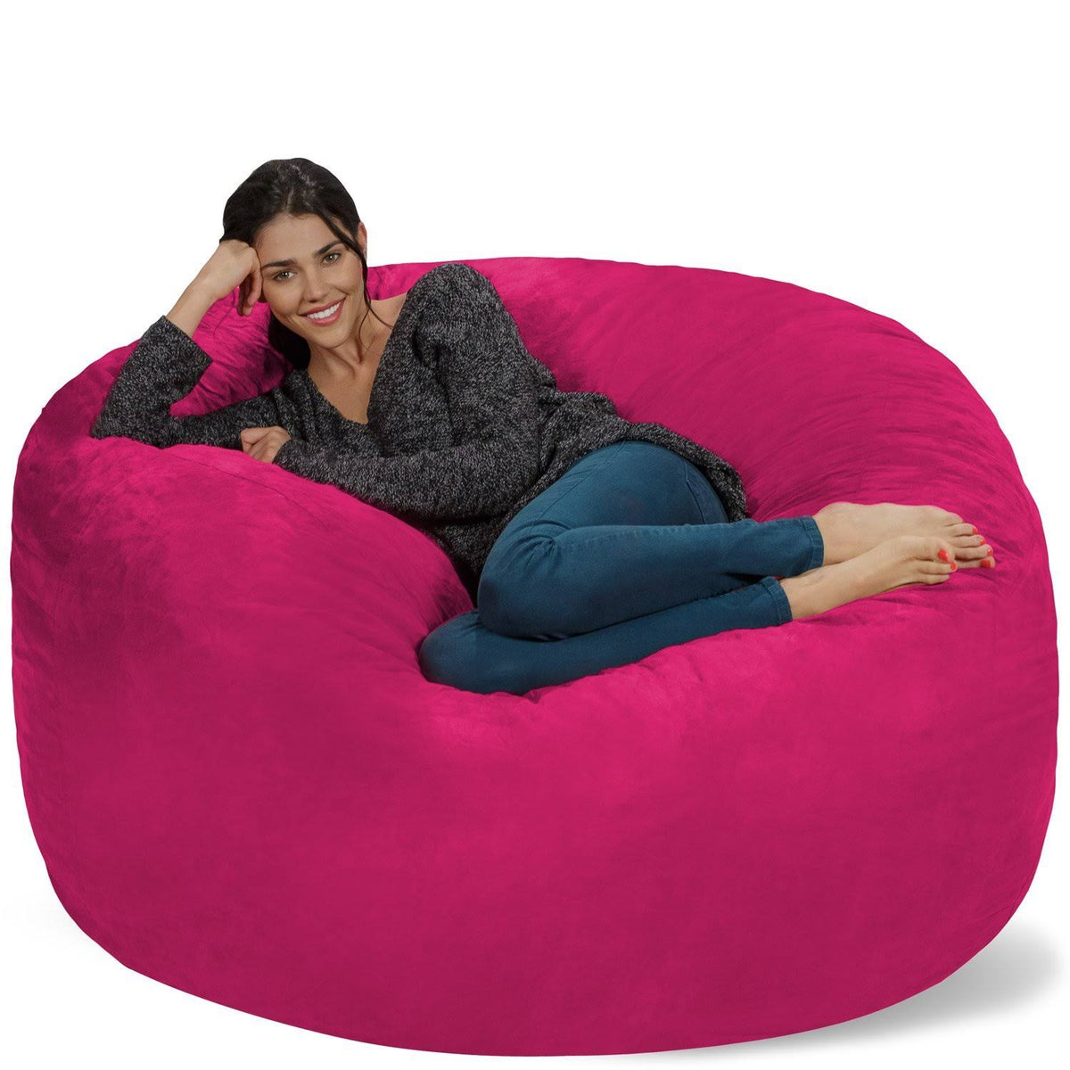Pink 5' Memory Foam Bean Bag Chair N777