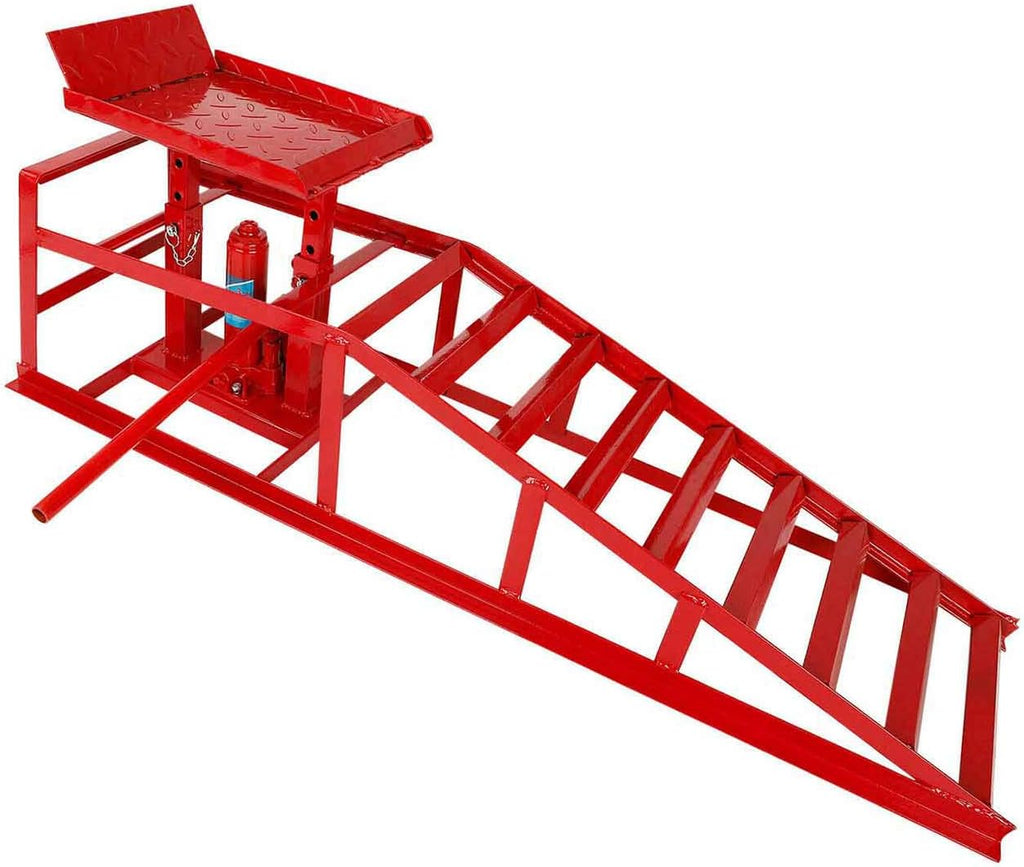 Red Hydraulic Car Lift Ramps K114