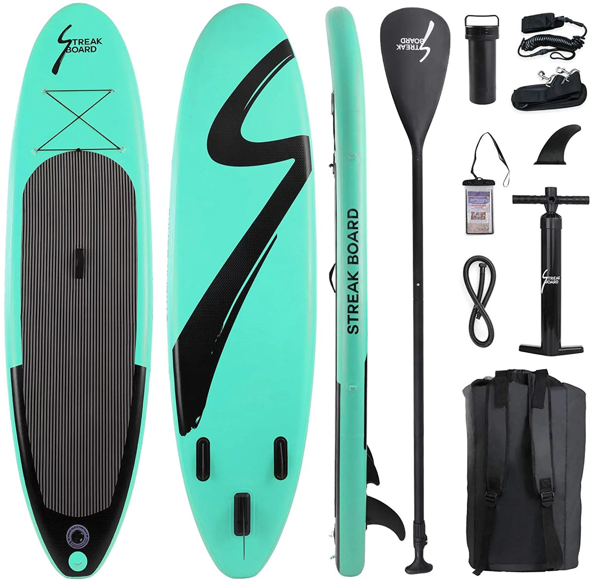 10FT Inflatable Stand Up Paddle Board Non-Slip S365