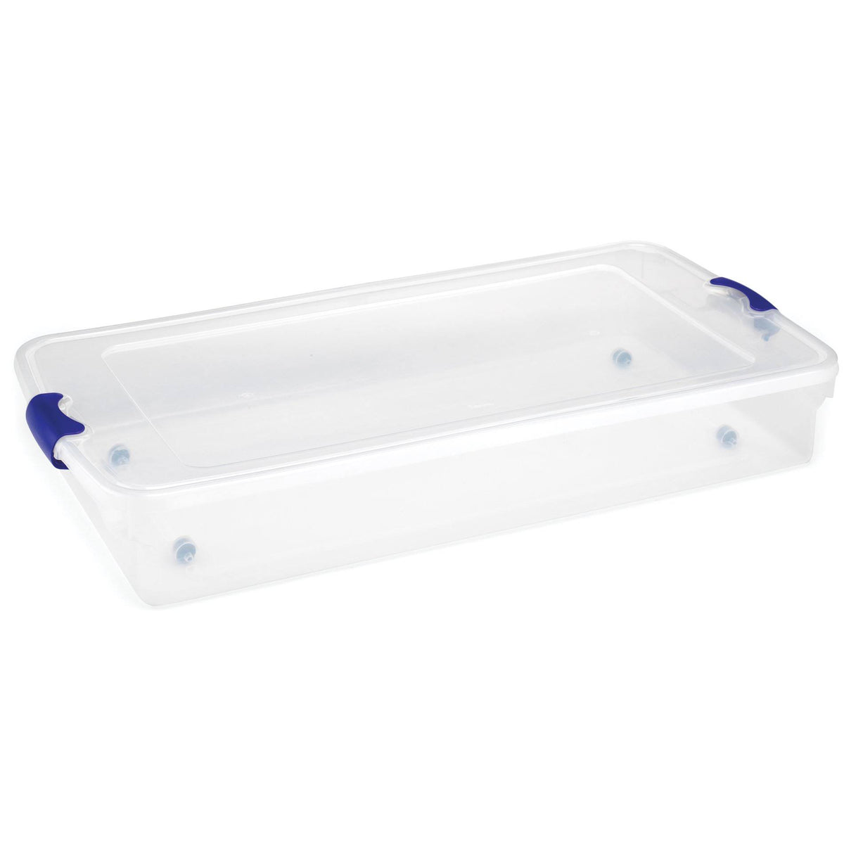 60 Qt. Underbed Latching Plastic Storage Tote, 2 pack M306