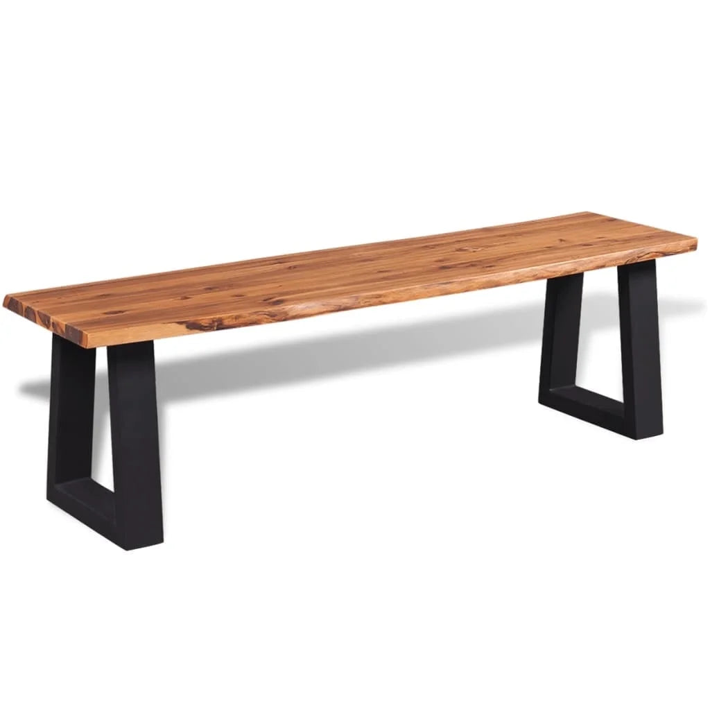 Solid Acacia Wood Bench Y79284