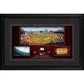 Framed 10x22 x 18x22 Stadium Panoramic Collage with Game-Used Baseball Y4924