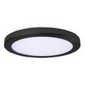 Round Black LED Outdoor Ceiling Light with Remote O125